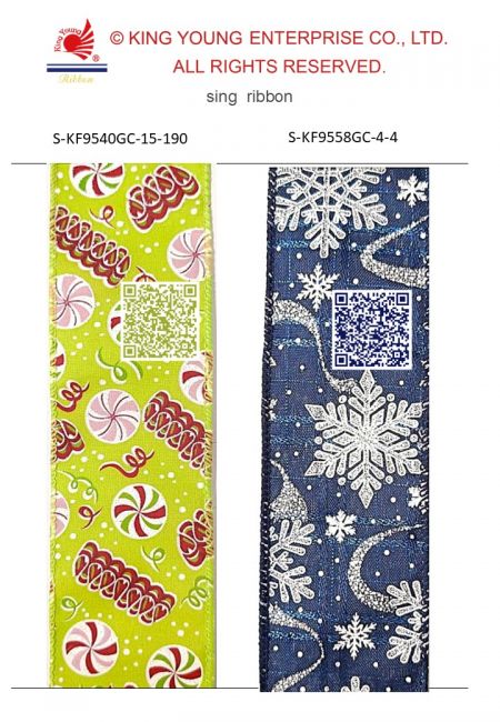 AI Sing Ribbon-Xmas candies and snowflakes